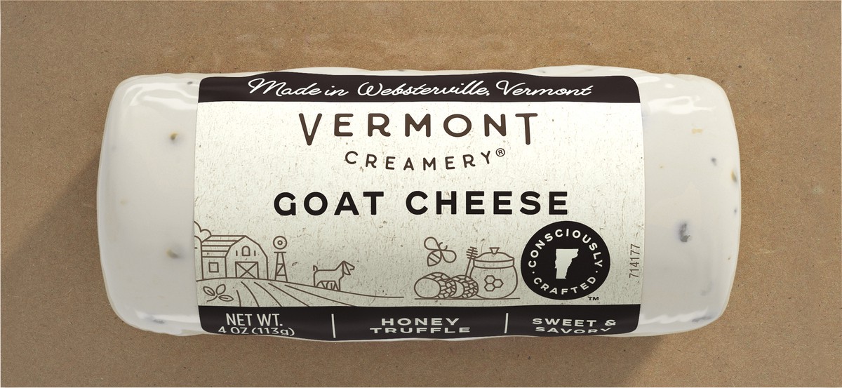 slide 7 of 9, Vermont Creamery Honey Truffle Goat Cheese Log, 4 oz, 4 oz