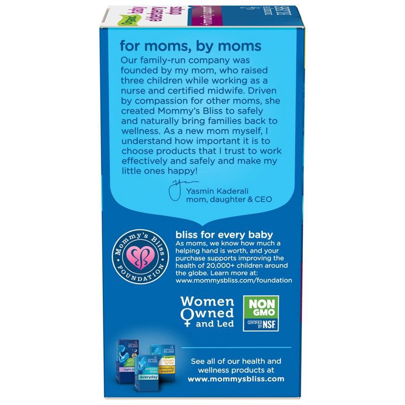 slide 7 of 8, Mommy's Bliss Organic Baby Elderberry Drops + Immunity Support - 3 fl oz (36 servings), 3 fl oz, 36 servings