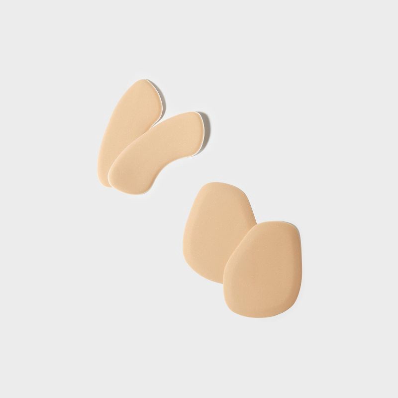 slide 2 of 6, Fab Feet Women's by Foot Petals Fit Essentials Shoe Cushions Khaki - 2 pairs: Foam Inserts, Beige Accessories, 1 ct