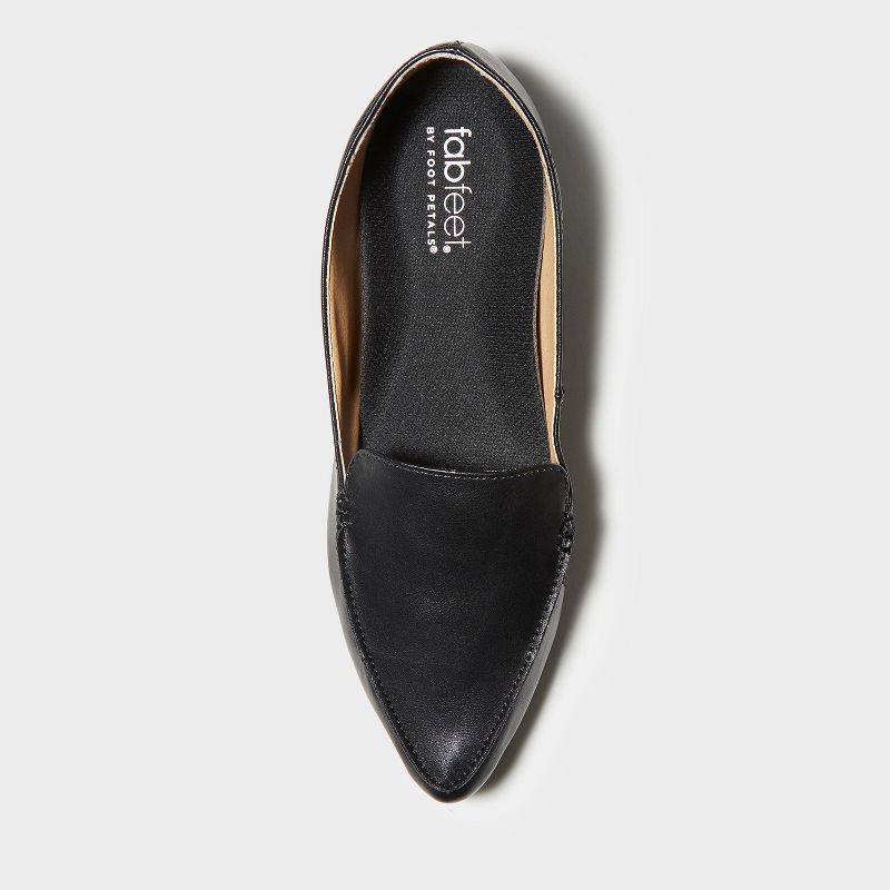 slide 4 of 5, Fab Feet Women's by Foot Petals Flat Shoe Cushion Insoles Black One Size - Size (6-10): Foam Accessory, 1 ct