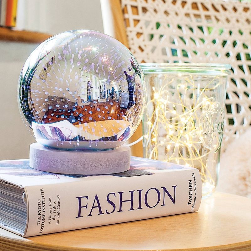 slide 3 of 5, 5' x 3.5' LED Curtain String Light Mystical Pink Ombre - West & Arrow, 1 ct