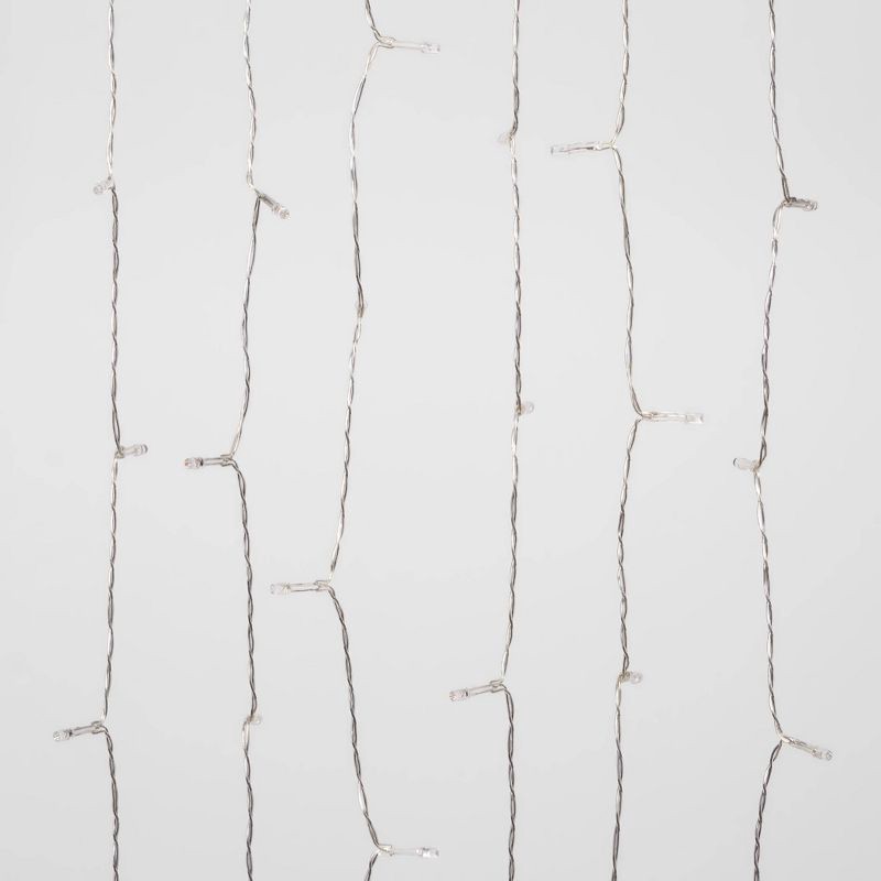 slide 1 of 5, 5' x 3.5' LED Curtain String Light Mystical Pink Ombre - West & Arrow, 1 ct