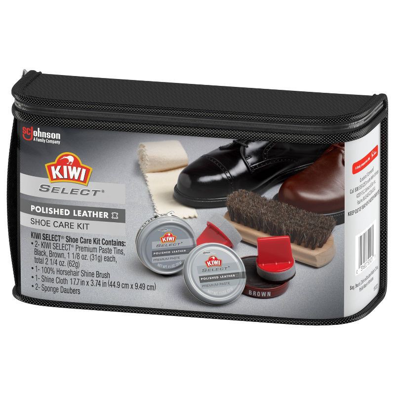 slide 3 of 4, KIWI Select Leather Care Travel Kit, 1 ct