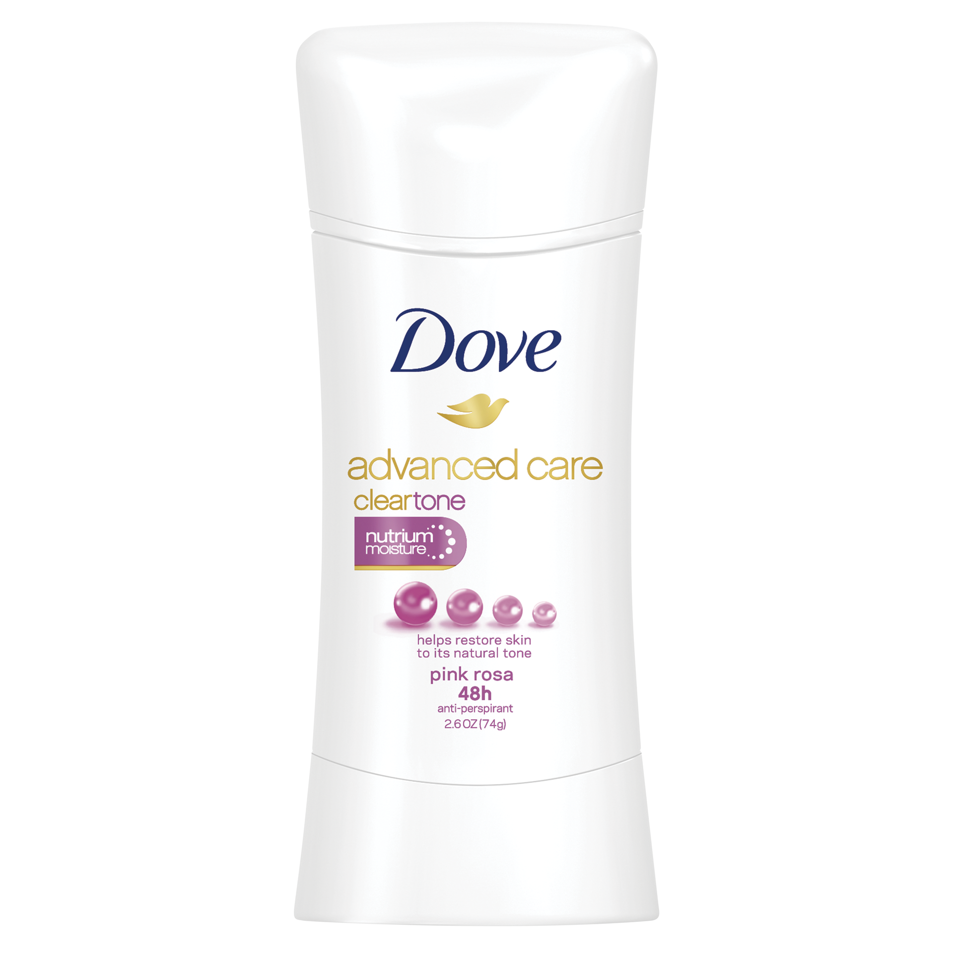 slide 2 of 2, Dove Advanced Care Antiperspirant ClearTone Pink Rosa, 2.6 oz, 2.6 oz