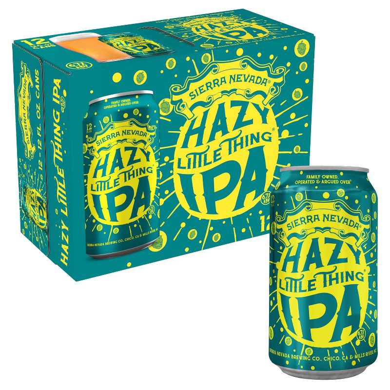 slide 1 of 12, Sierra Nevada Hazy Little Thing IPA Beer - 12pk/12 fl oz Cans, 12 ct; 12 fl oz