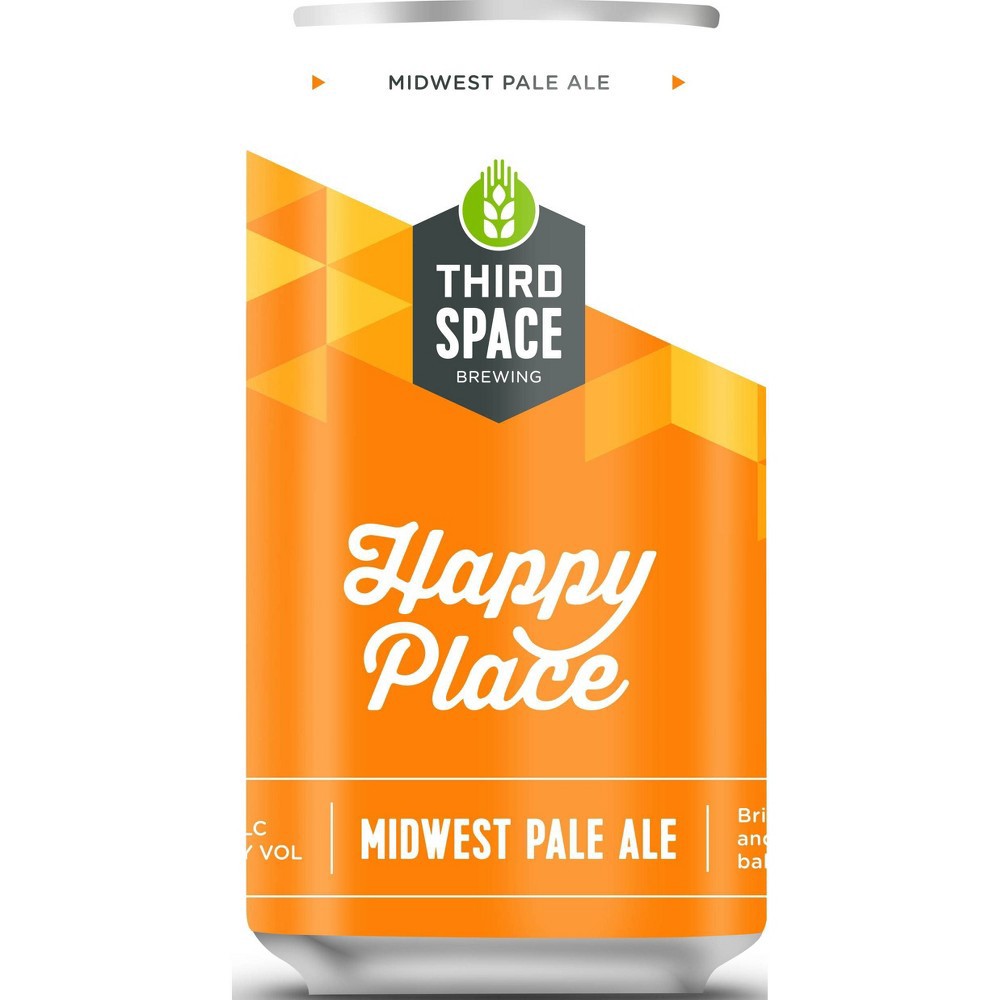 slide 2 of 2, Third Space Brewing Third Space Happy Place Midwest Pale Ale Beer - 6pk/12 fl oz Cans, 6 ct; 12 fl oz