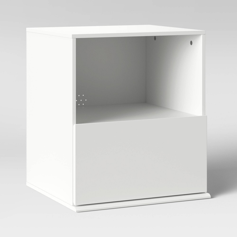 slide 3 of 4, 1 Drawer Modular Nightstand White - Room Essentials, 1 ct
