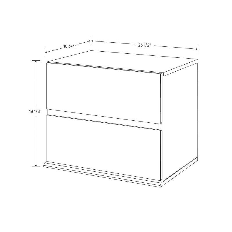 slide 4 of 4, 2 Drawer Modular Nightstand White - Room Essentials™, 1 ct
