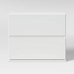 2 Drawer Modular Nightstand White - Room Essentials™
