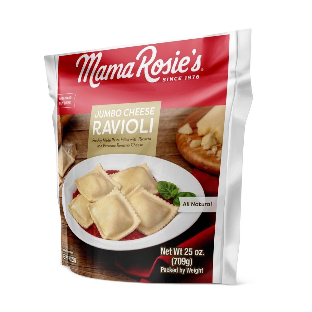 slide 2 of 3, Mama Rosie's Jumbo All Natural Frozen Cheese Ravioli, 25 oz