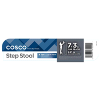 slide 2 of 9, Cosco 1-Step Steel Stool, 14.65 in x 14.65 in x 10 in