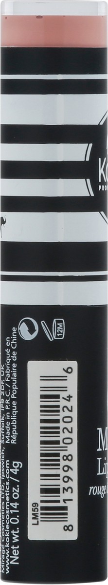 slide 11 of 11, Kokie Nude Peach LM59 Matte Lipstick 0.14 oz, 1 ct