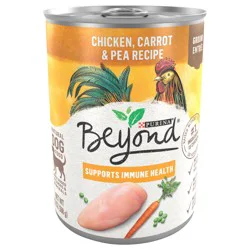 Purina Beyond Chicken, Carrot and Pea Ground Grain Free Wet Dog Food Natural Pate with Added Vitamins and Minerals
