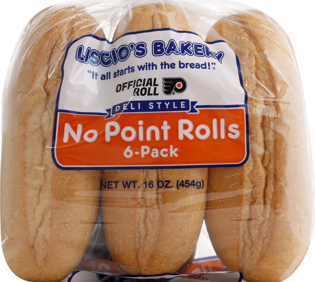 slide 4 of 12, Liscio's Bakery Deli Style 6 Pack No Point Rolls 6 ea, 6 ct