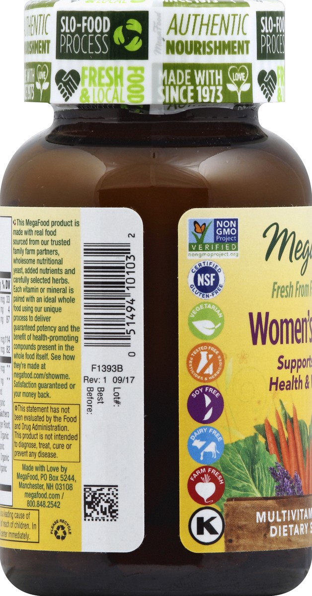 slide 2 of 6, MegaFood Women's One Daily Multivitamin, 30 Count, 30 ct