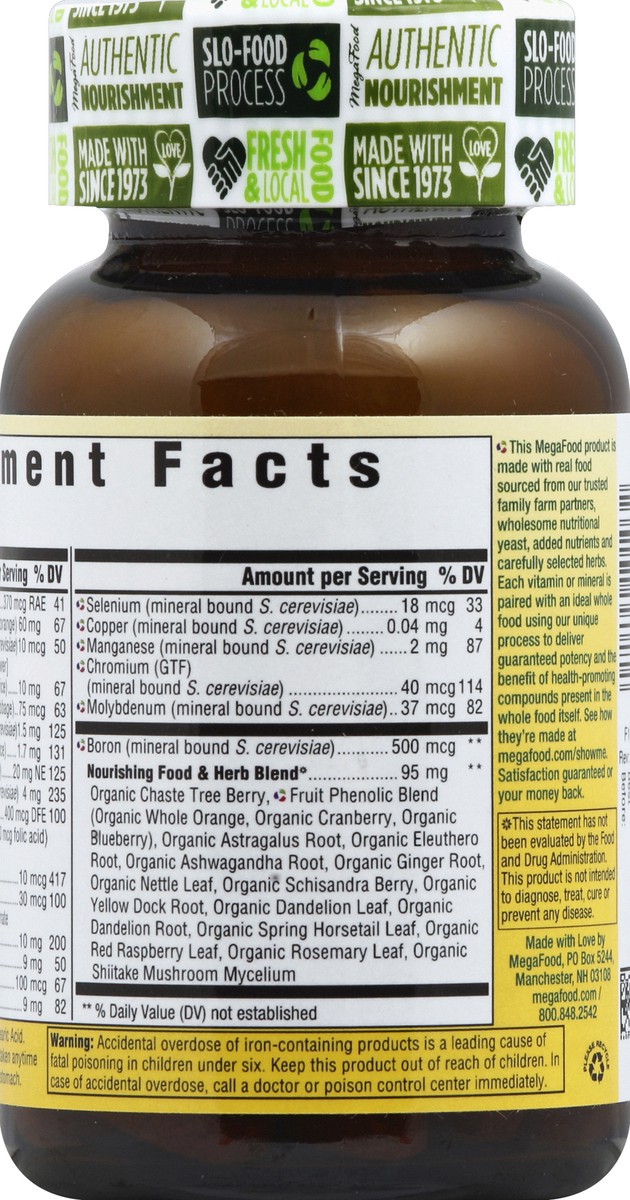 slide 4 of 6, MegaFood Women's One Daily Multivitamin, 30 Count, 30 ct