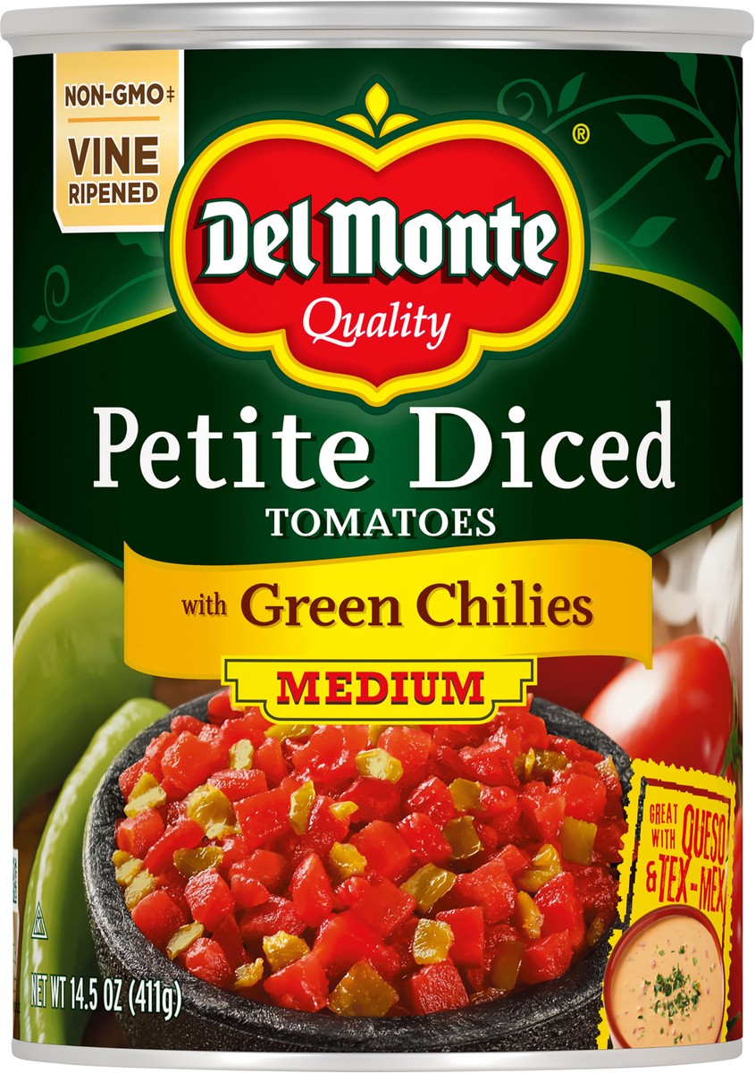 slide 4 of 7, Del Monte Tomato Dice Petite W/Chil, 14.5 oz