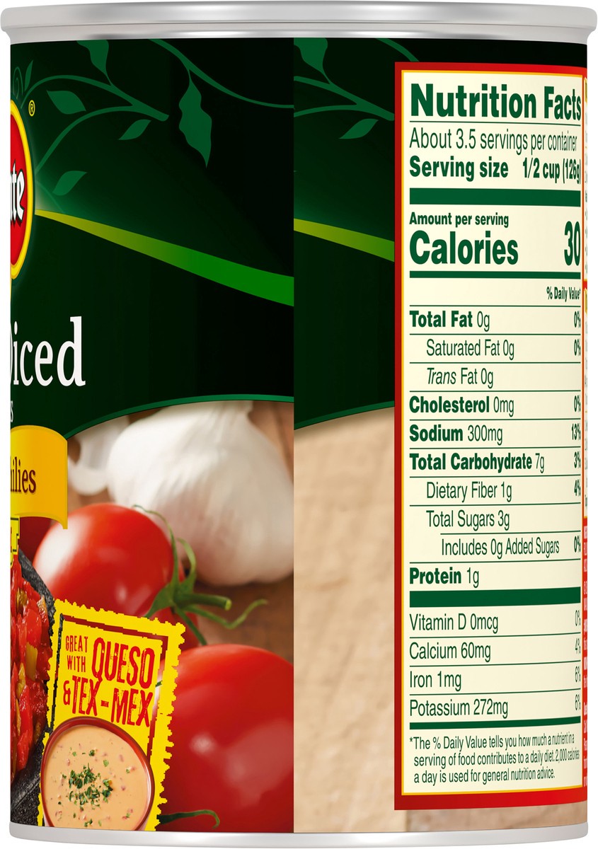 slide 7 of 7, Del Monte Tomato Dice Petite W/Chil, 14.5 oz