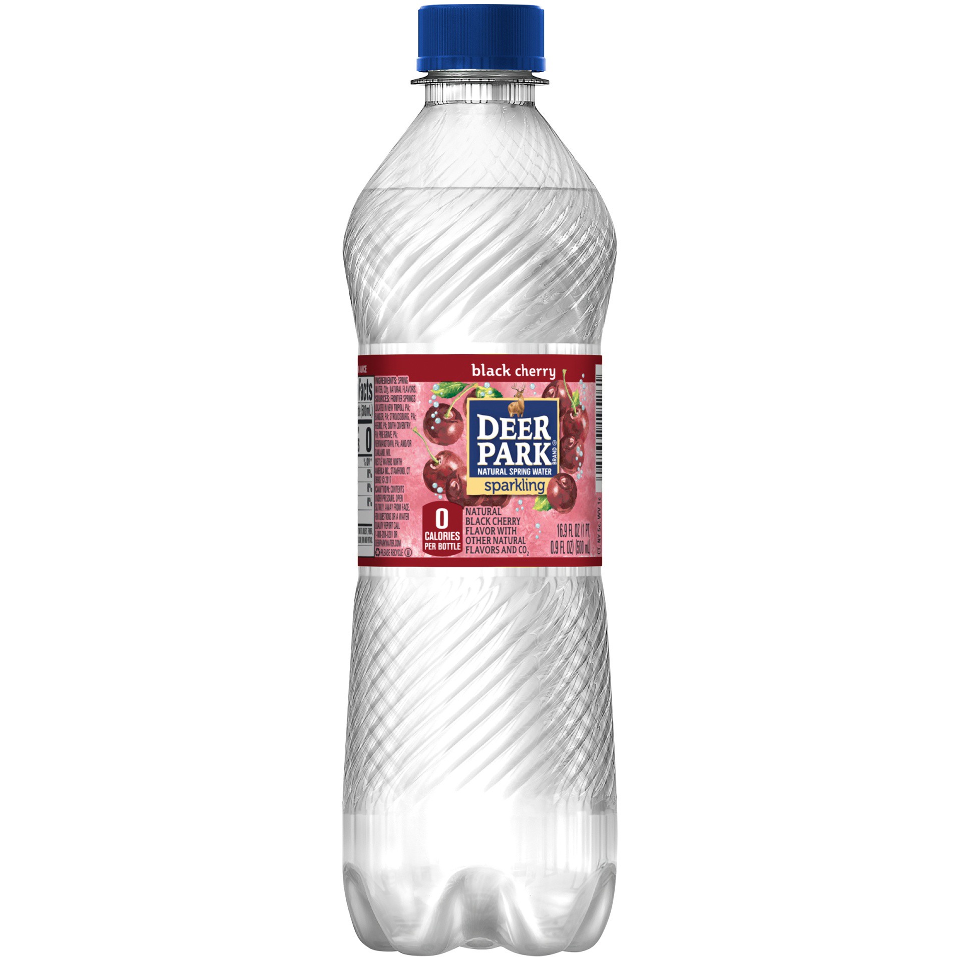 slide 4 of 6, Deer Park Sparkling Water, Black Cherry, 16.9 oz. Bottle, 1/2 liter