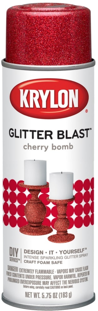 slide 1 of 1, Krylon Glitter Blast Glitter Spray Paint - Cherry Bomb - 5.75 Ounce, 5.75 oz