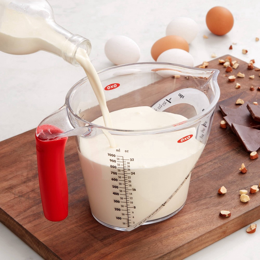 slide 2 of 7, OXO 4 Cup Angled Measuring Cup, 4 cups