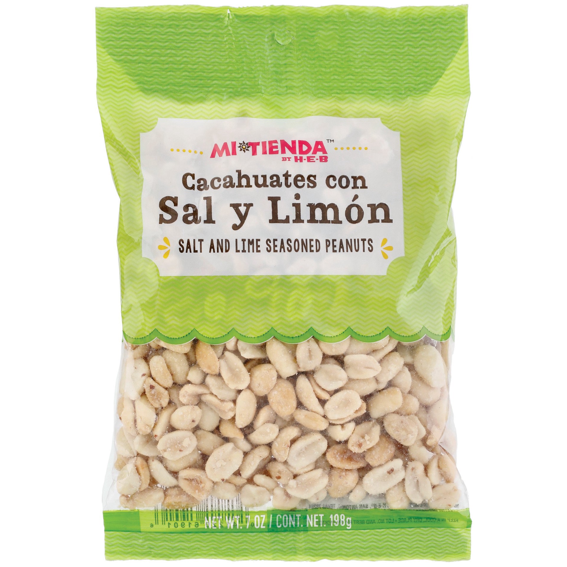 slide 1 of 1, Mi Tienda Salt & Lime Seasoned Peanuts, 7 oz