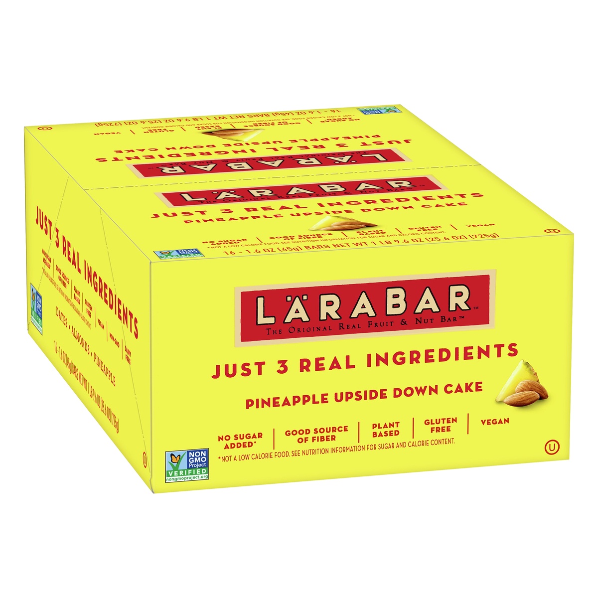 slide 2 of 10, LÄRABAR Pineapple Upside Down Cake Fruit & Nut Bars 16 Count, 25.6 oz