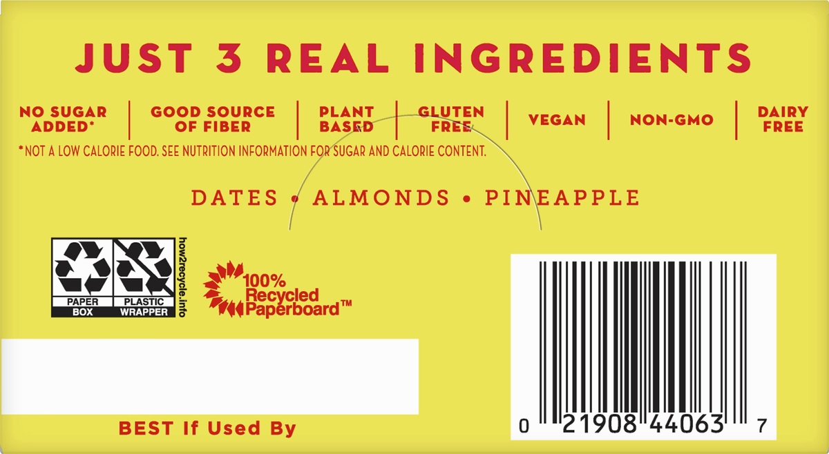 slide 10 of 10, LÄRABAR Pineapple Upside Down Cake Fruit & Nut Bars 16 Count, 25.6 oz