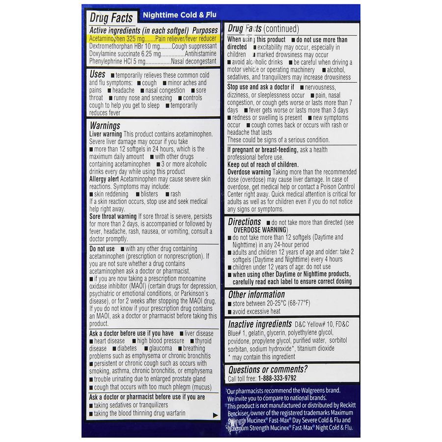 slide 4 of 5, Walgreens Day & Nighttime Cold & Flu, 24 ct