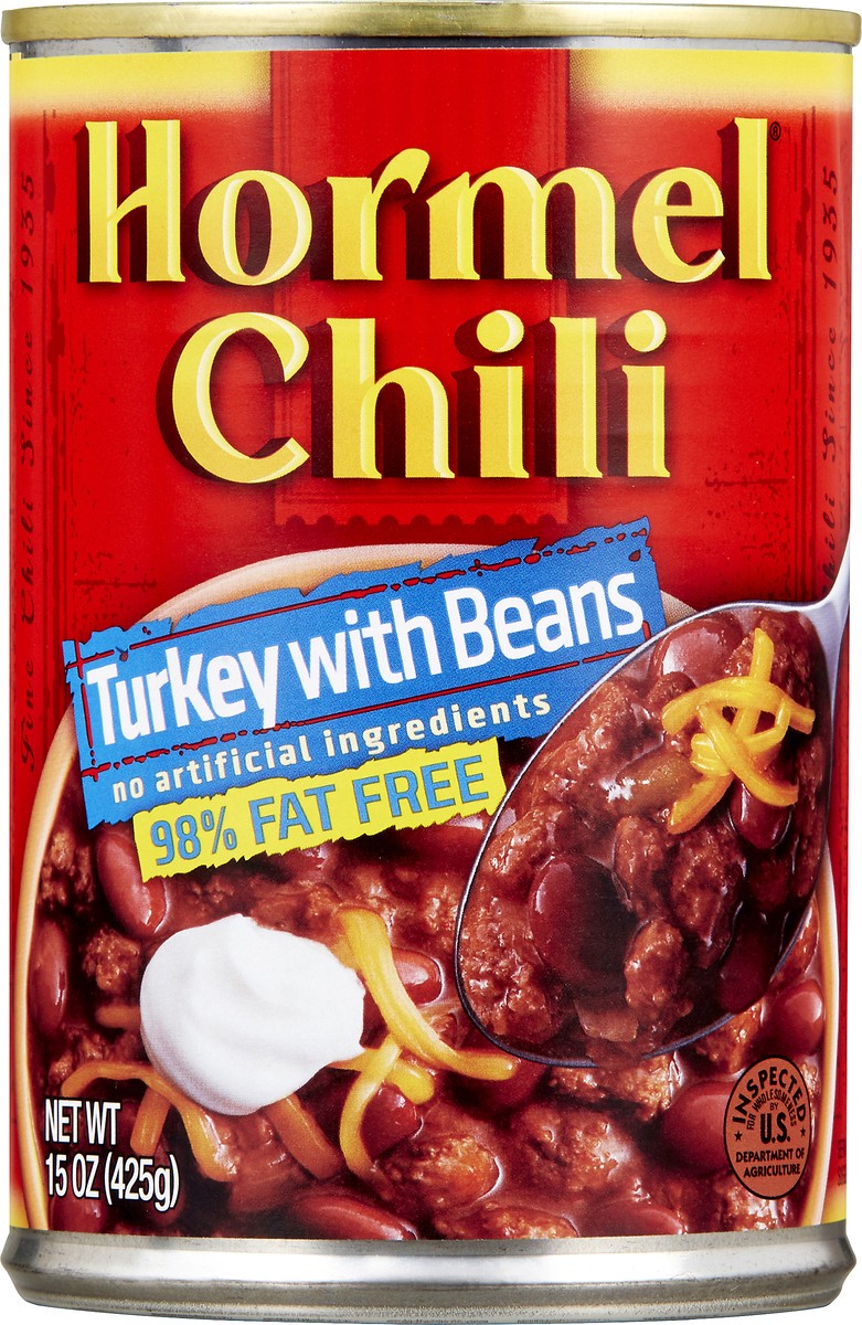 slide 5 of 9, Hormel Chili Turkey with Beans 15 oz, 15 oz