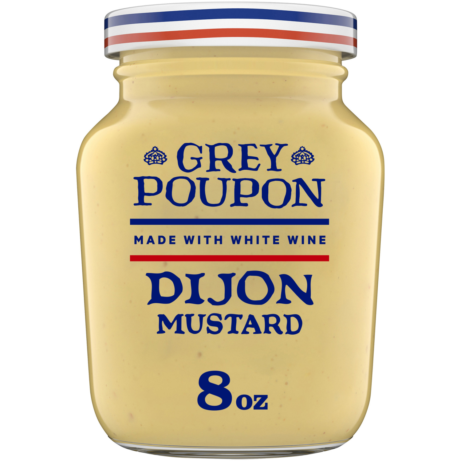 slide 1 of 5, Grey Poupon Dijon Mustard, 8 oz. Jar, 8 oz