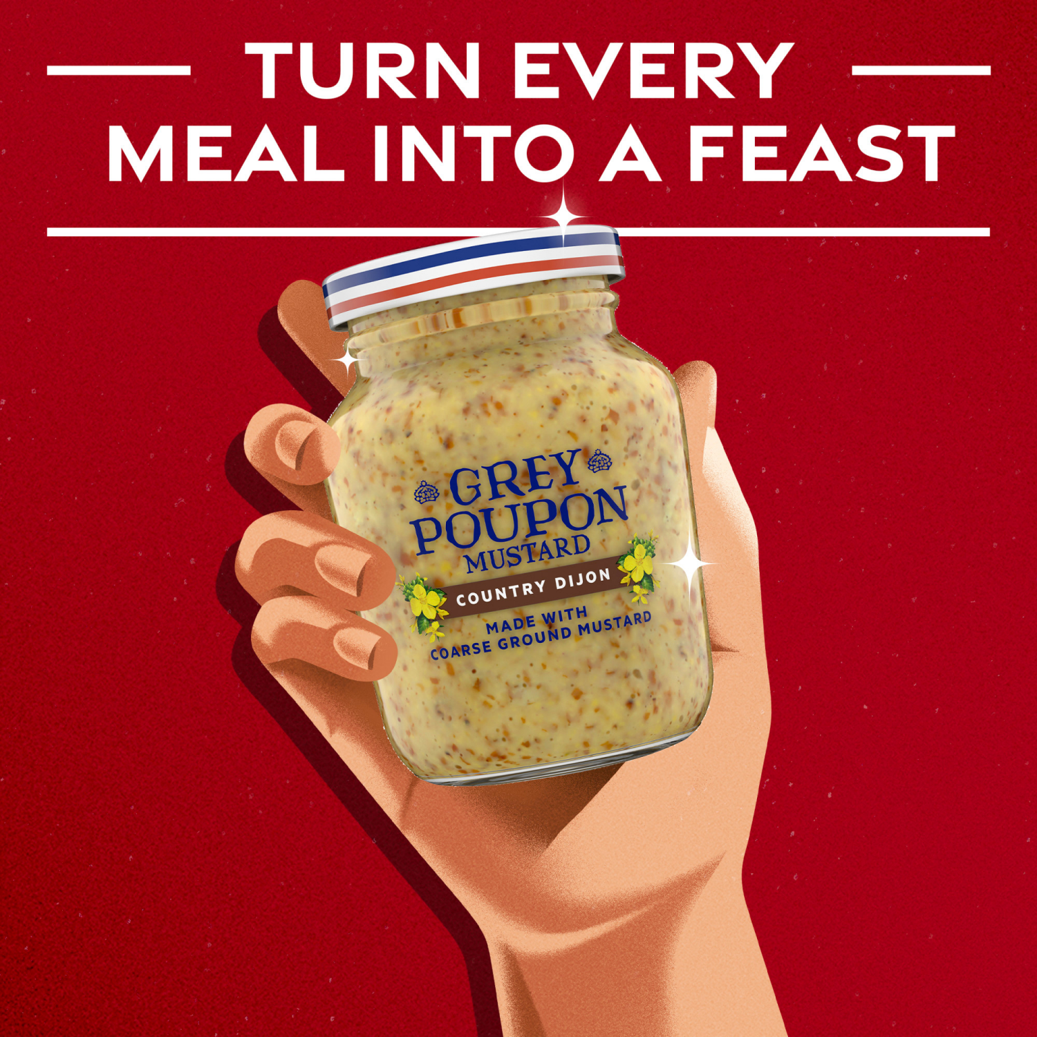 slide 4 of 5, Grey Poupon Country Dijon Mustard 8 oz, 8 oz