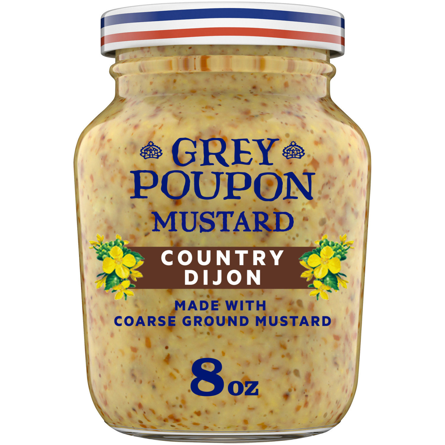 slide 1 of 5, Grey Poupon Country Dijon Mustard 8 oz, 8 oz