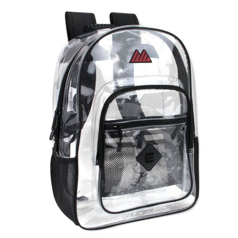 slide 2 of 6, Trailmaker Deluxe 18" Backpack - Clear, 1 ct