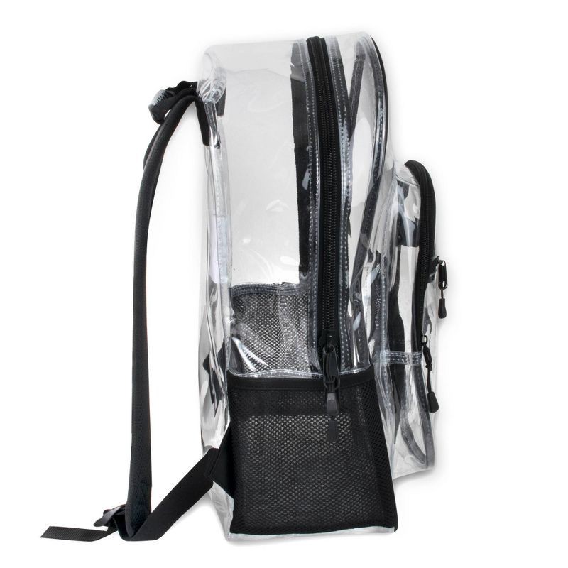 slide 3 of 6, Trailmaker Deluxe 18" Backpack - Clear, 1 ct