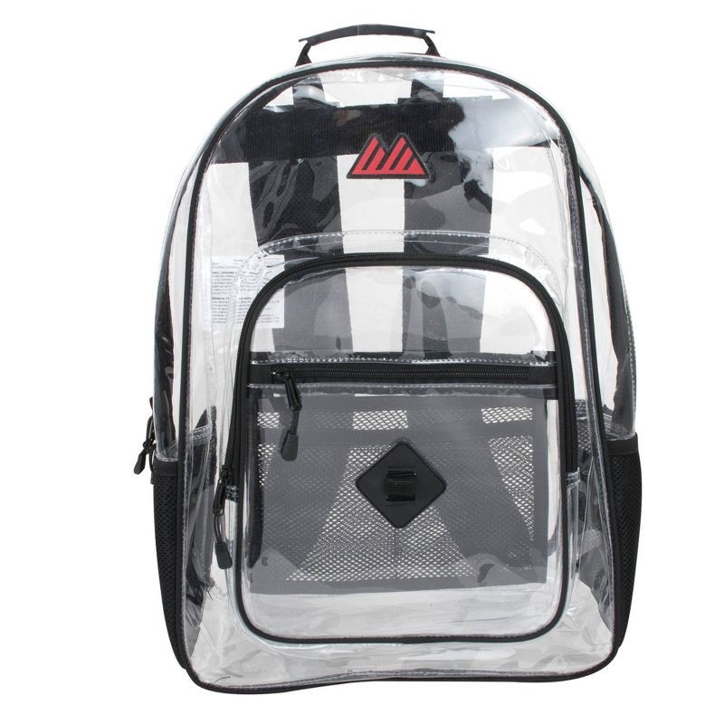 slide 1 of 6, Trailmaker Deluxe 18" Backpack - Clear, 1 ct