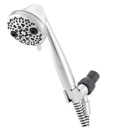 5 Setting PowerMassage Handheld Shower Head Chrome - Oxygenics: EPA WaterSense, 60" Hose, 1.75 GPM