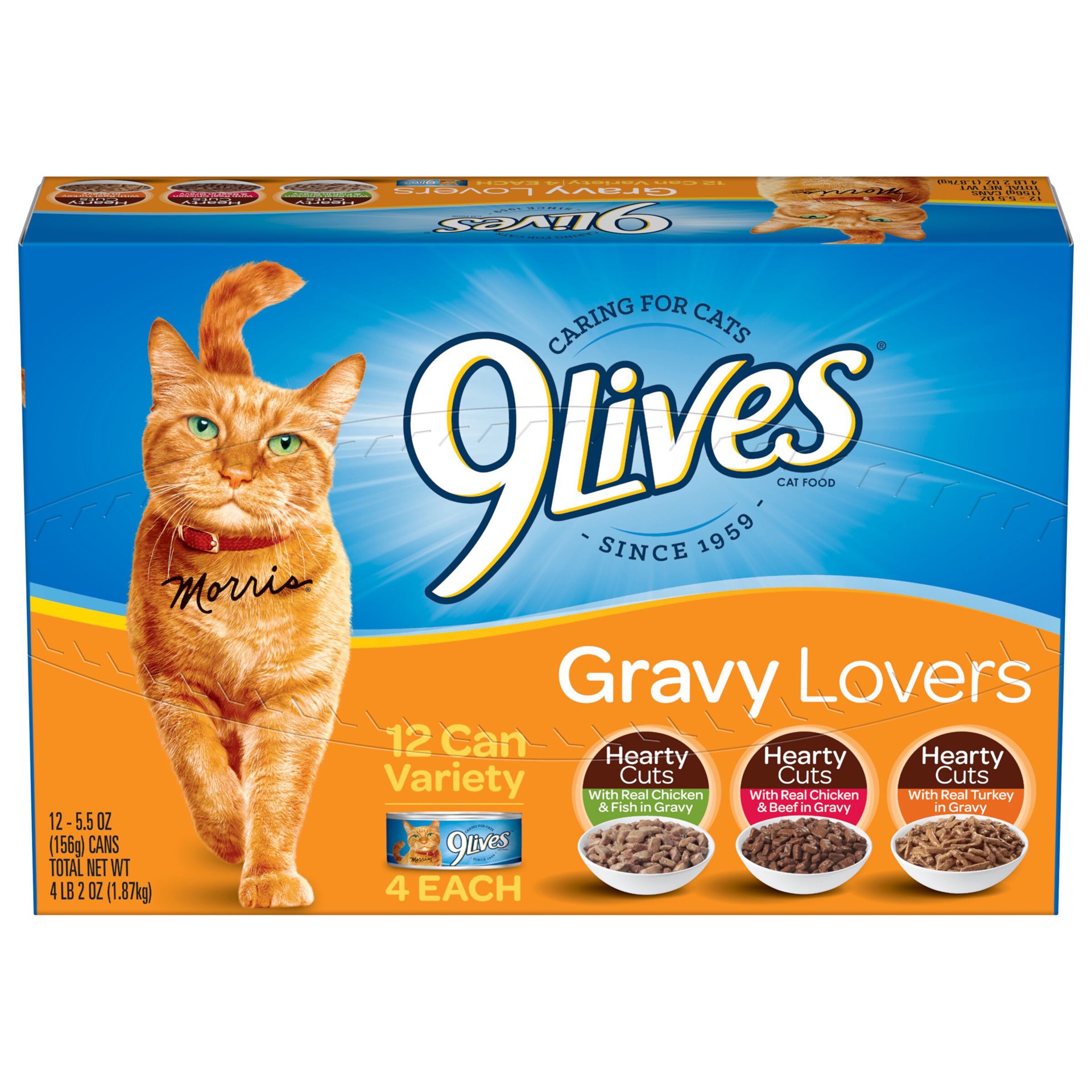 slide 1 of 2, 9Lives Gravy Favorites Variety Pack, 12 ct; 5.5 oz