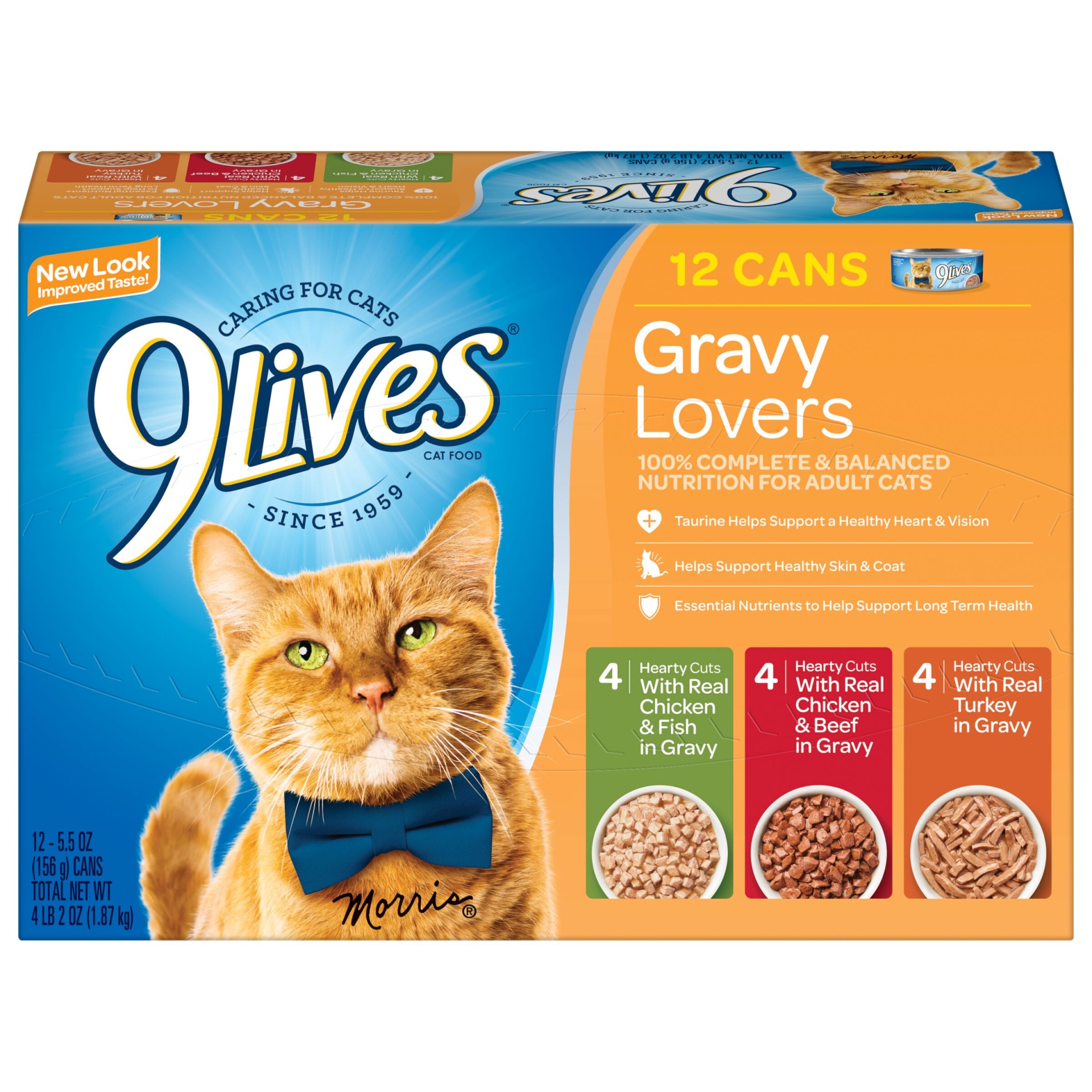 slide 1 of 4, 9Lives Gravy Favorites Variety Pack, 12 ct; 5.5 oz