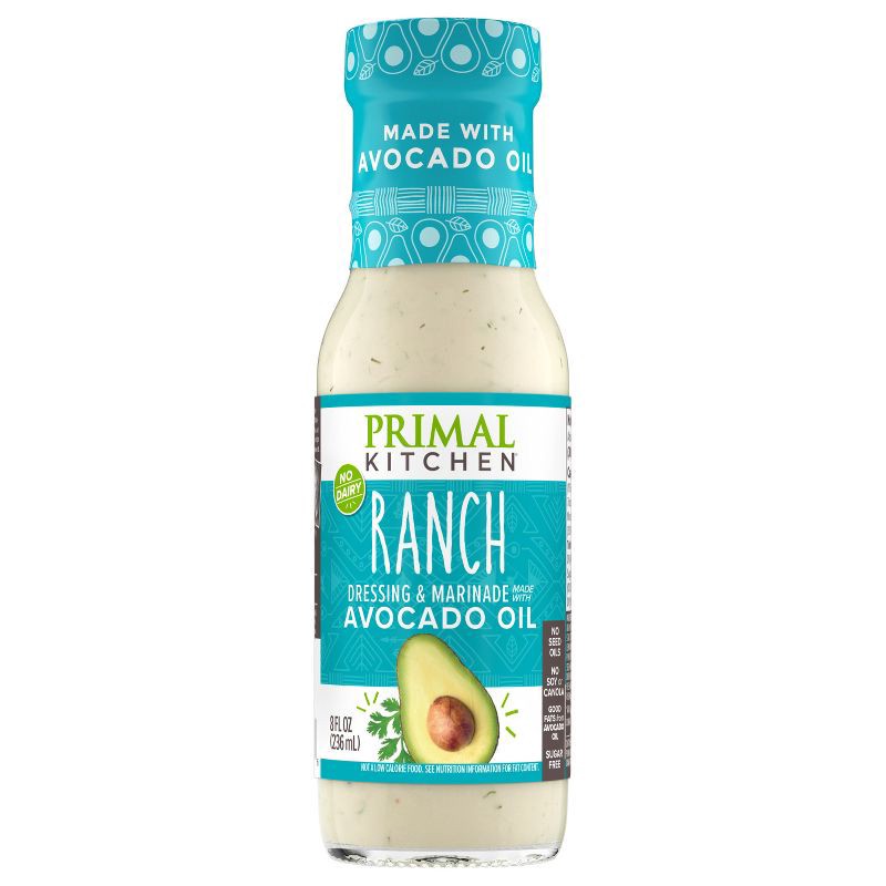 slide 6 of 8, Primal Kitchen Dairy-Free Ranch Dressing with Avocado Oil - 8 fl oz, 8 fl oz