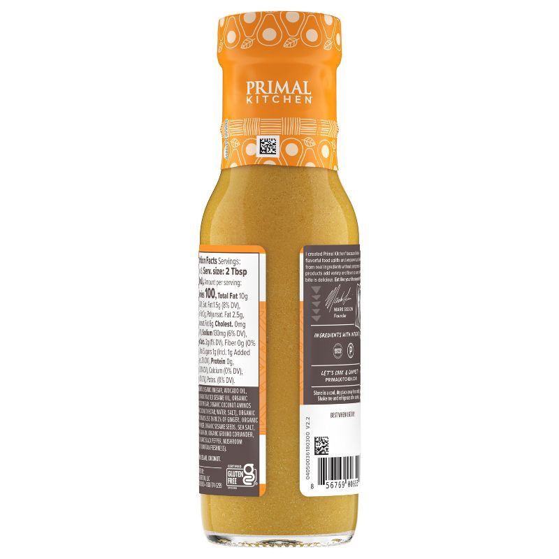 slide 4 of 9, Primal Kitchen Sesame Ginger Vinaigrette with Avocado Oil - 8fl oz, 8 fl oz