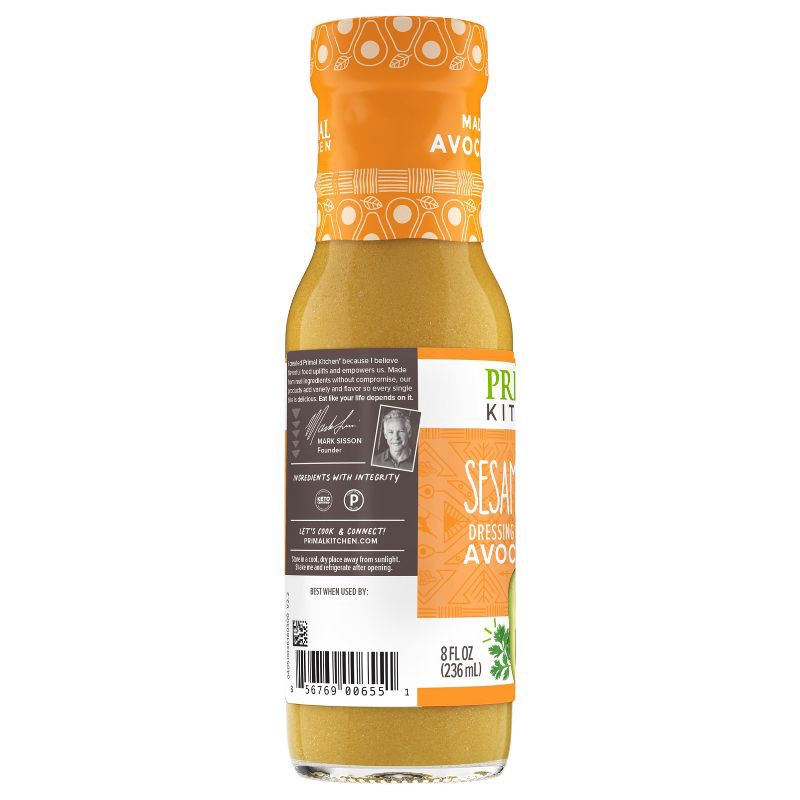 slide 8 of 8, Primal Kitchen Sesame Ginger Vinaigrette with Avocado Oil - 8fl oz, 8 fl oz