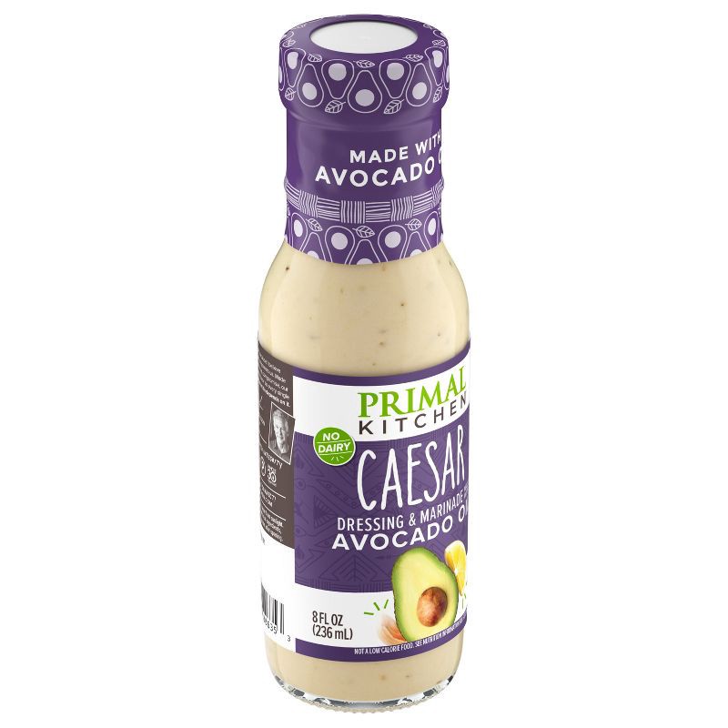 slide 6 of 9, Primal Kitchen Dairy-Free Caesar Dressing with Avocado Oil - 8 fl oz, 8 fl oz