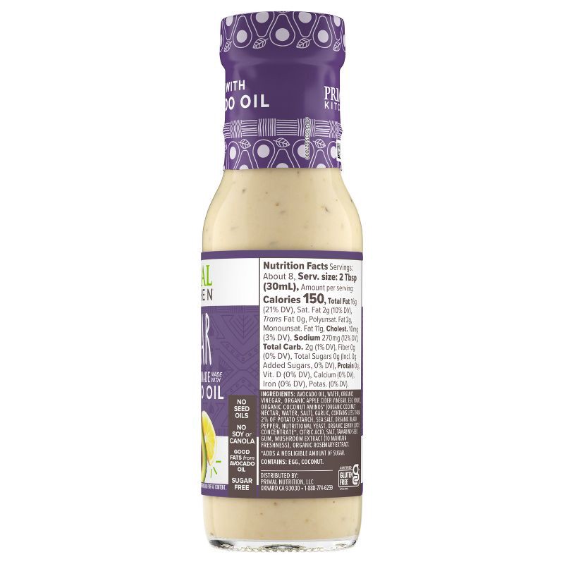 slide 7 of 12, Primal Kitchen Dairy-Free Caesar Dressing with Avocado Oil - 8 fl oz, 8 fl oz