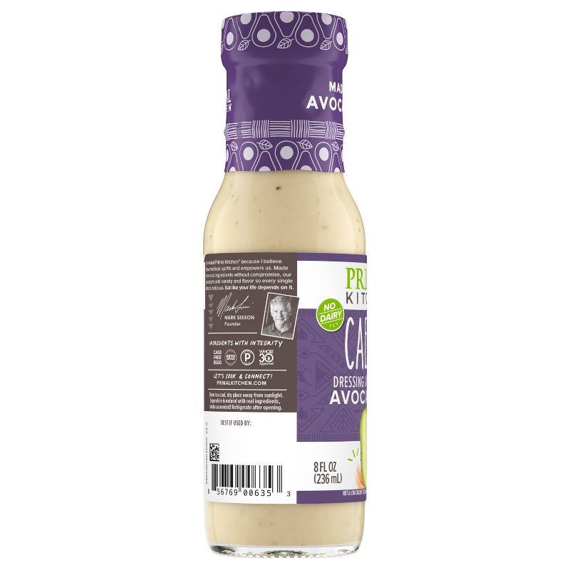 slide 8 of 12, Primal Kitchen Dairy-Free Caesar Dressing with Avocado Oil - 8 fl oz, 8 fl oz