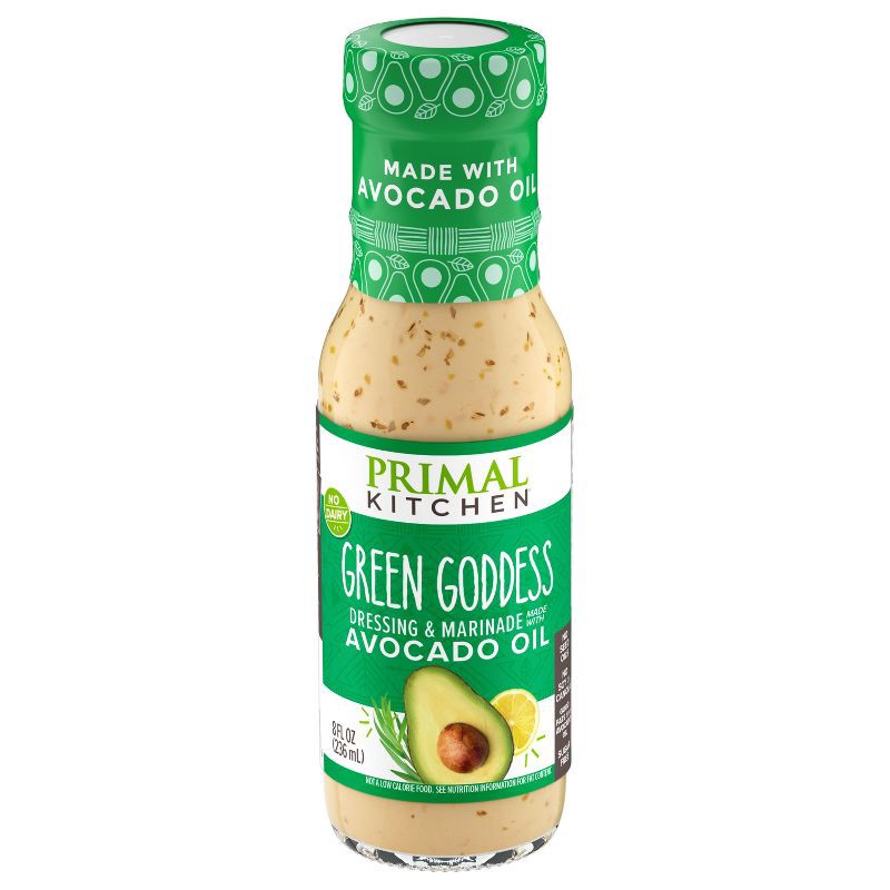 slide 1 of 8, Primal Kitchen Dairy-Free Green Goddess Dressing with Avocado Oil - 8fl oz, 8 fl oz