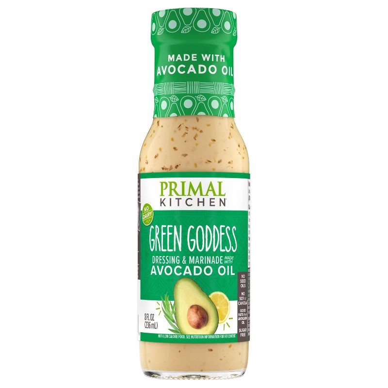 slide 6 of 8, Primal Kitchen Dairy-Free Green Goddess Dressing with Avocado Oil - 8fl oz, 8 fl oz