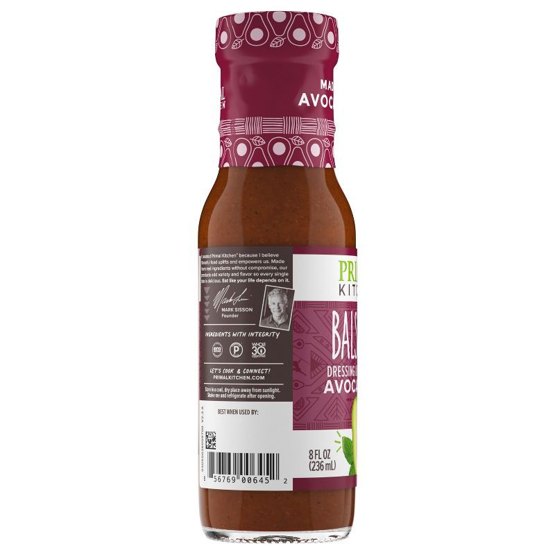 slide 8 of 8, Primal Kitchen Balsamic Vinaigrette with Avocado Oil - 8fl oz, 8 fl oz