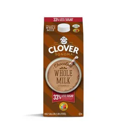Clover Sonoma Whole Chocolate Milk with Vitamin D - 0.5gal