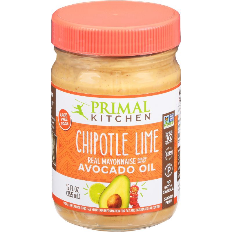 slide 1 of 7, Primal Kitchen Chipotle Lime Mayo with Avocado Oil - 12 fl oz, 12 fl oz